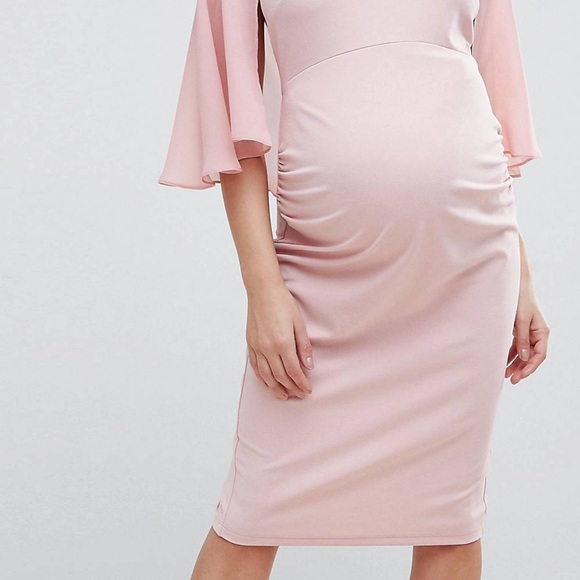 Worn Once! Petal pink ASOS Maternity Dress - Picture 6 of 6